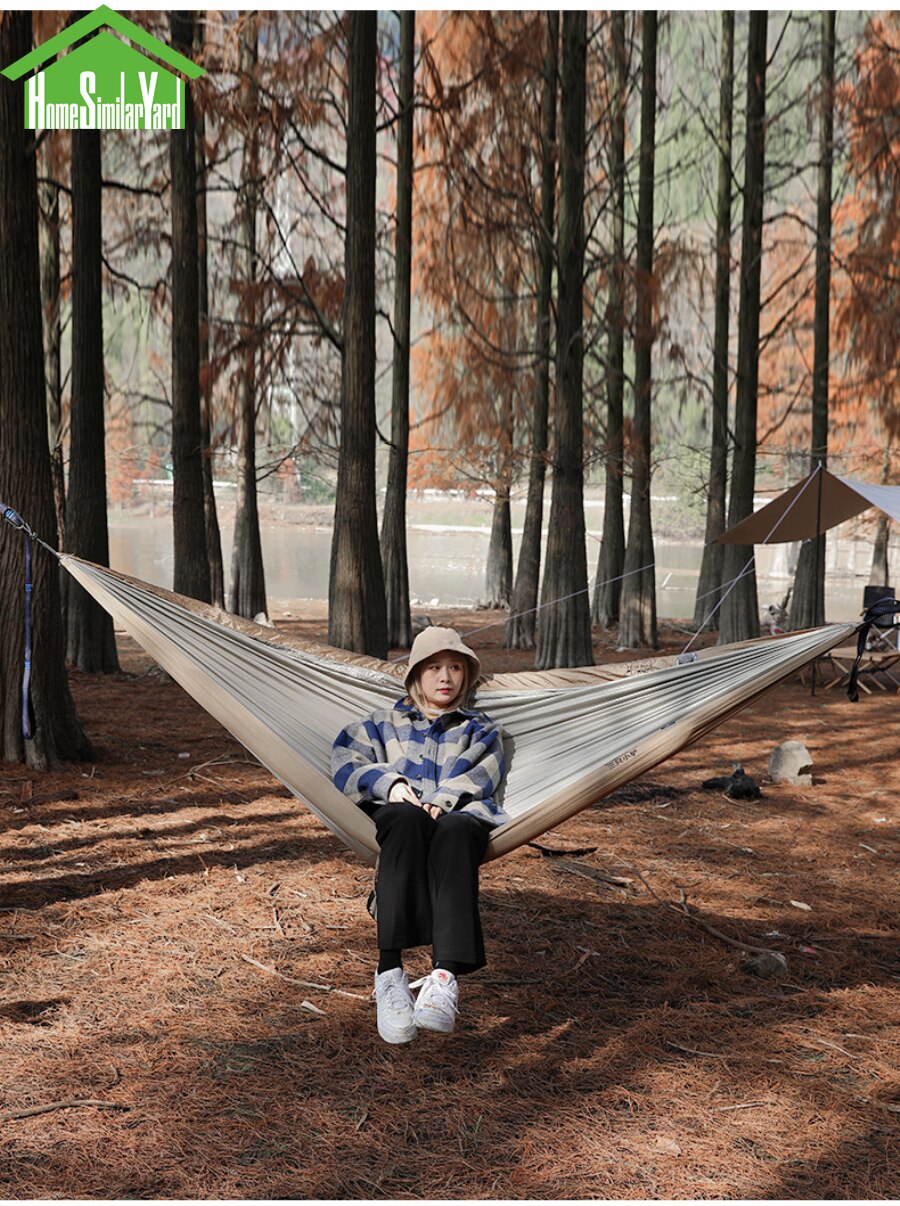Cheap Goat Tents Loading Weight 200KG 2 Person Ultralight Inflatable Camping Hammock Tent 210T Nylon Outdoor Camping Hunting Hammock   